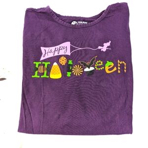 Happy Halloween Long Sleeve Ladies Shirt Size Women's Large